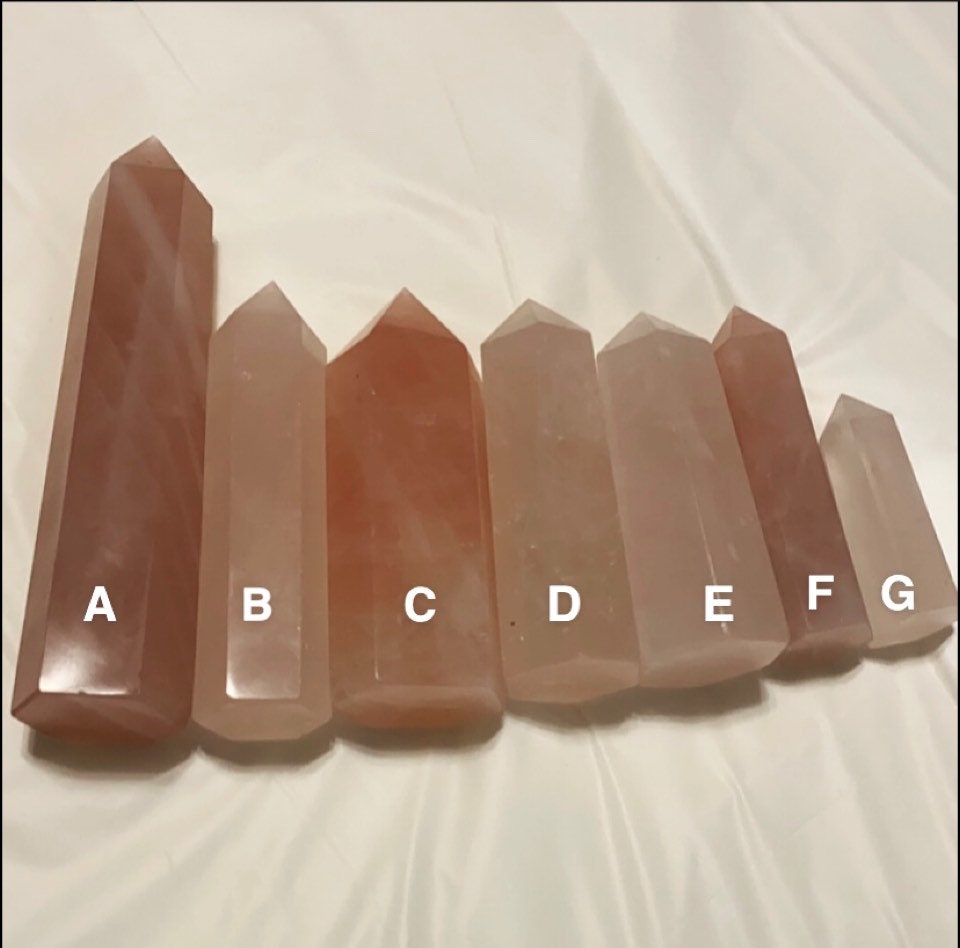 Natural Rose Quartz Tower