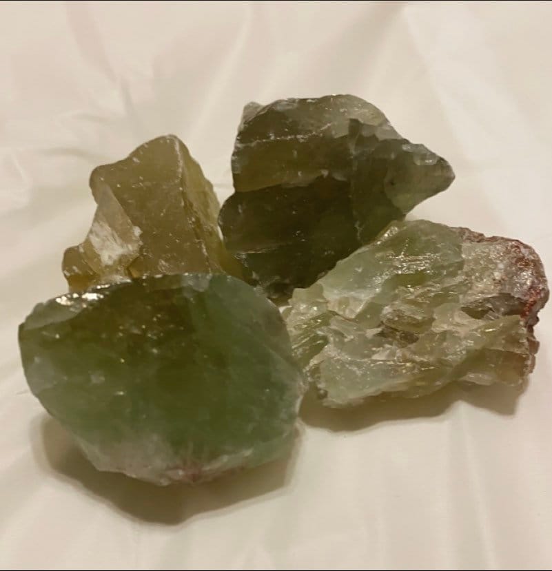 Raw Green Calcite