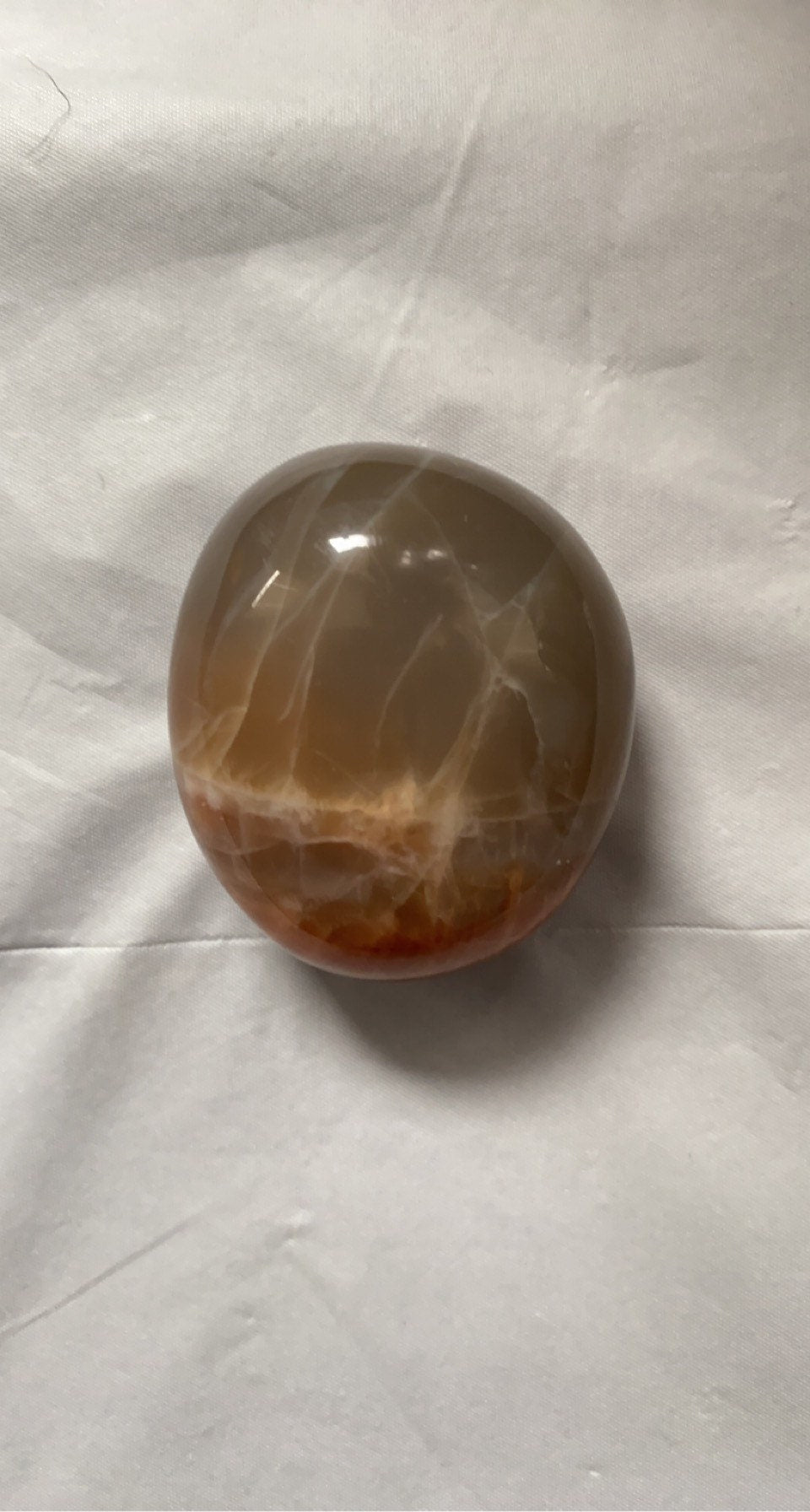 Peach Moonstone Palm Stones