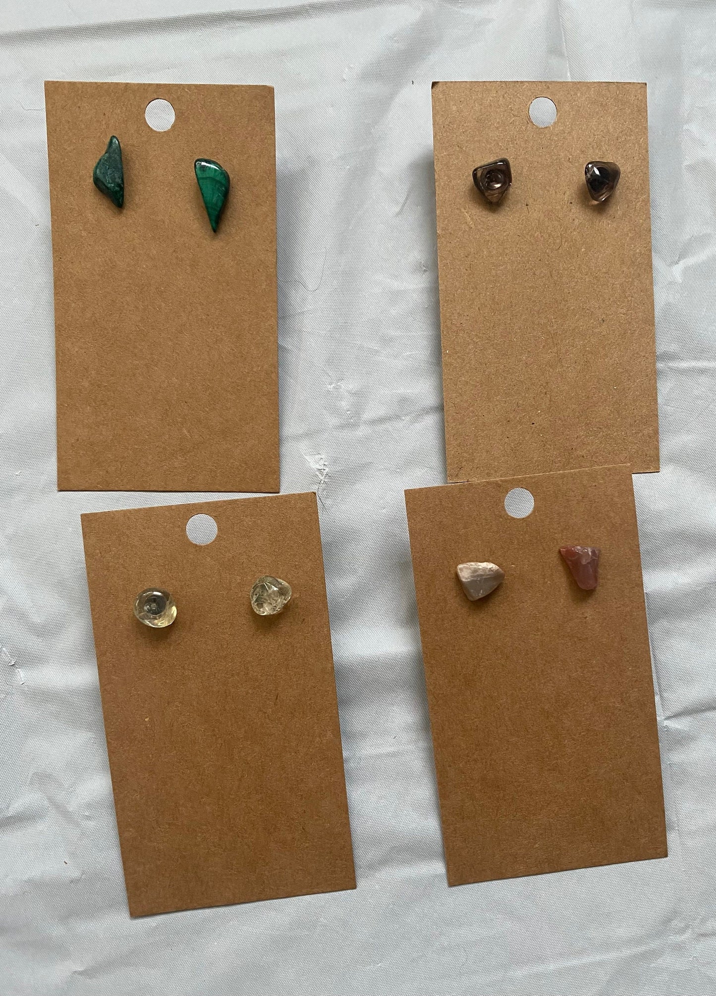 Mystery Crystal Stud Earrings