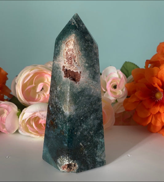 XL Moss Agate Tower