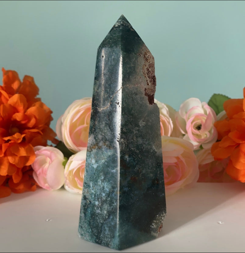 XL Moss Agate Tower