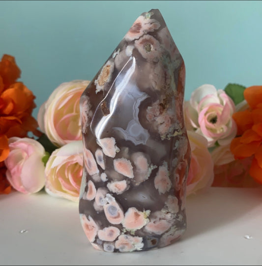 Flower Agate Flames