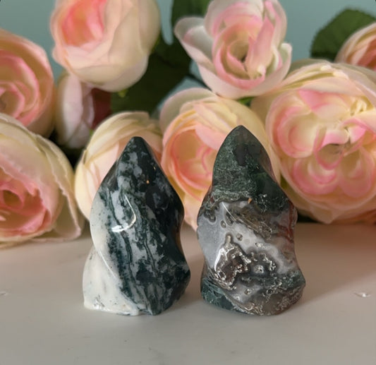2.5” Moss Agate Flame