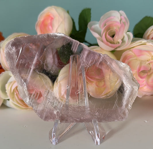 Pink Selenite Slab #1