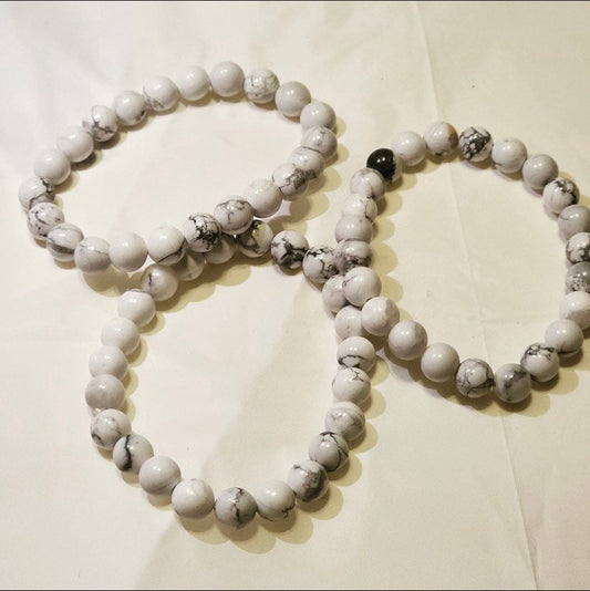 8mm Howlite Stretch Bracelet