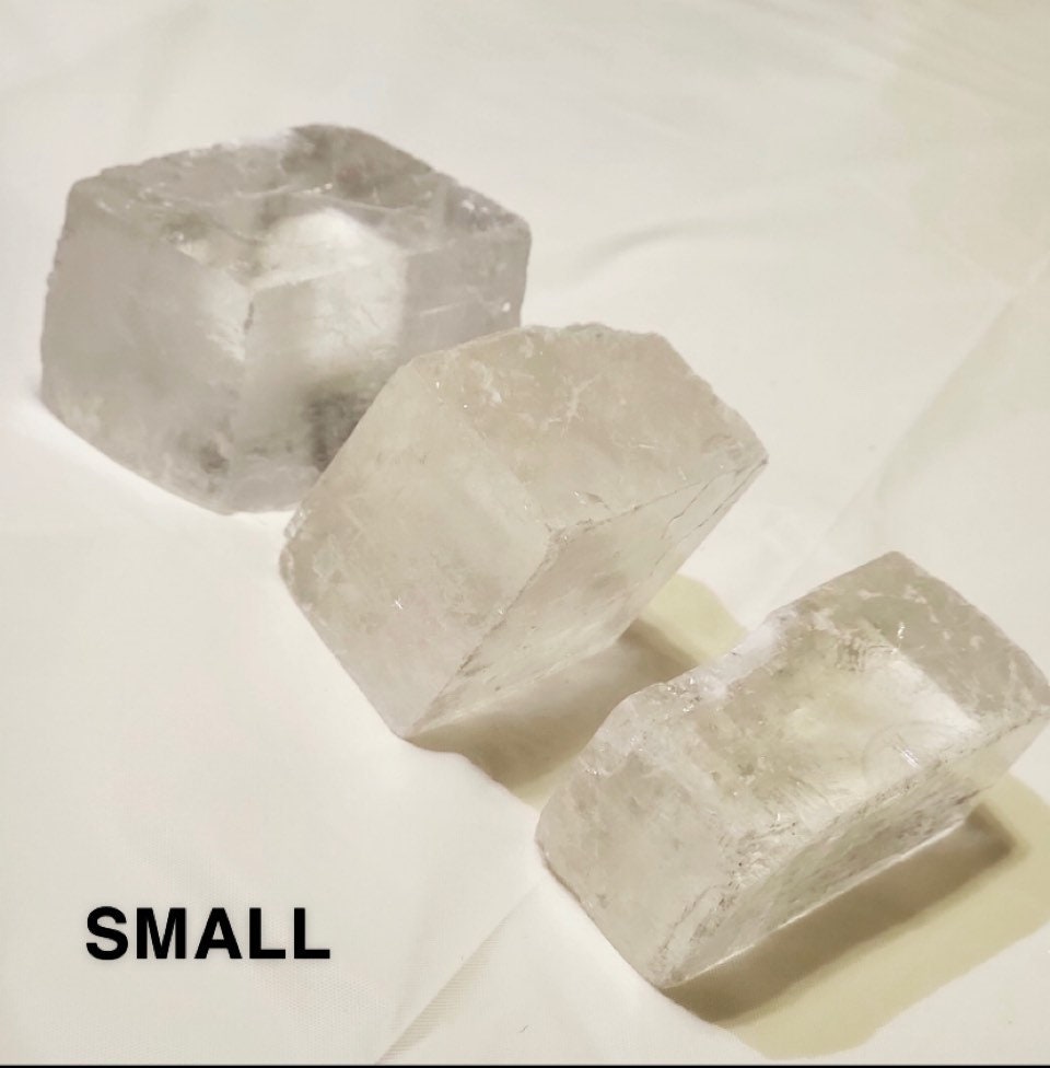 Natural White Calcite Crystal Cubes