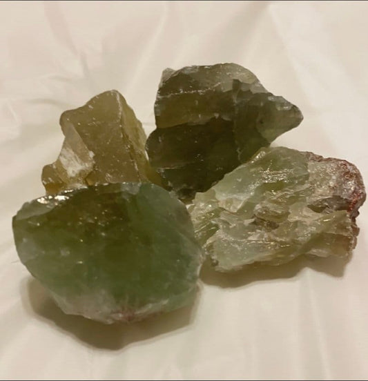 Raw Green Calcite