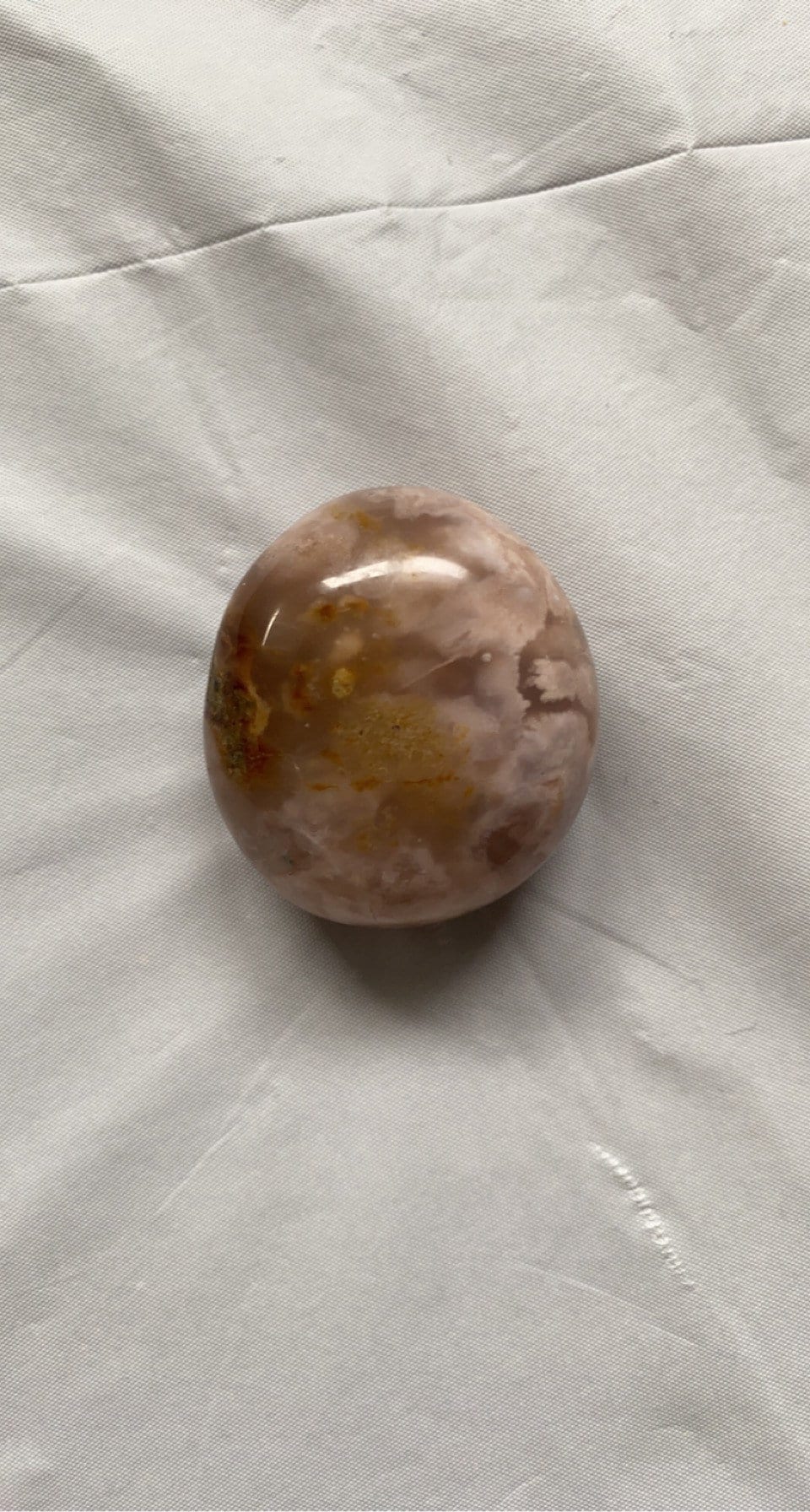 Flower Agate Palm Stones