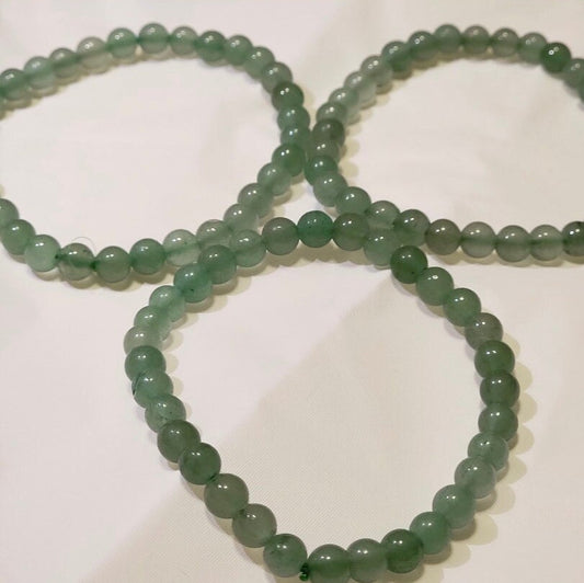 6mm Green Aventurine Stretch Bracelet