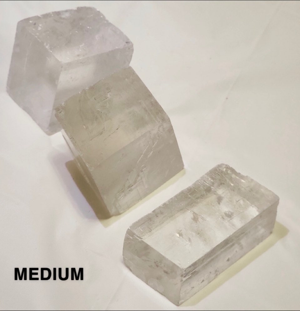 Natural White Calcite Crystal Cubes