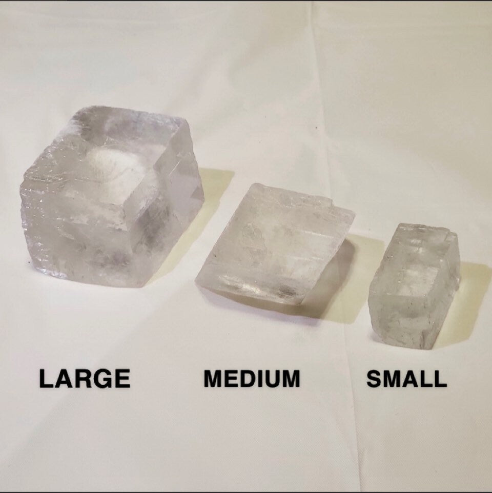 Natural White Calcite Crystal Cubes