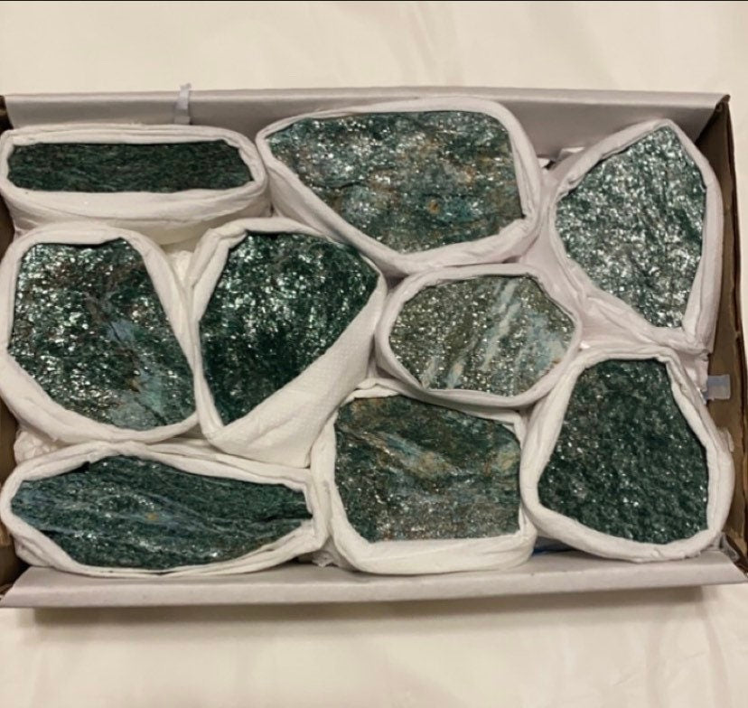 Brazilian Rough Fuchsite Clusters