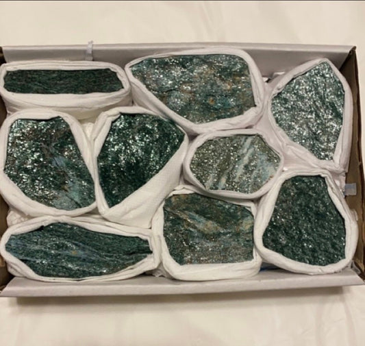 Brazilian Rough Fuchsite Clusters