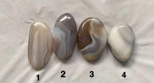 Banded Agate Palm Stones