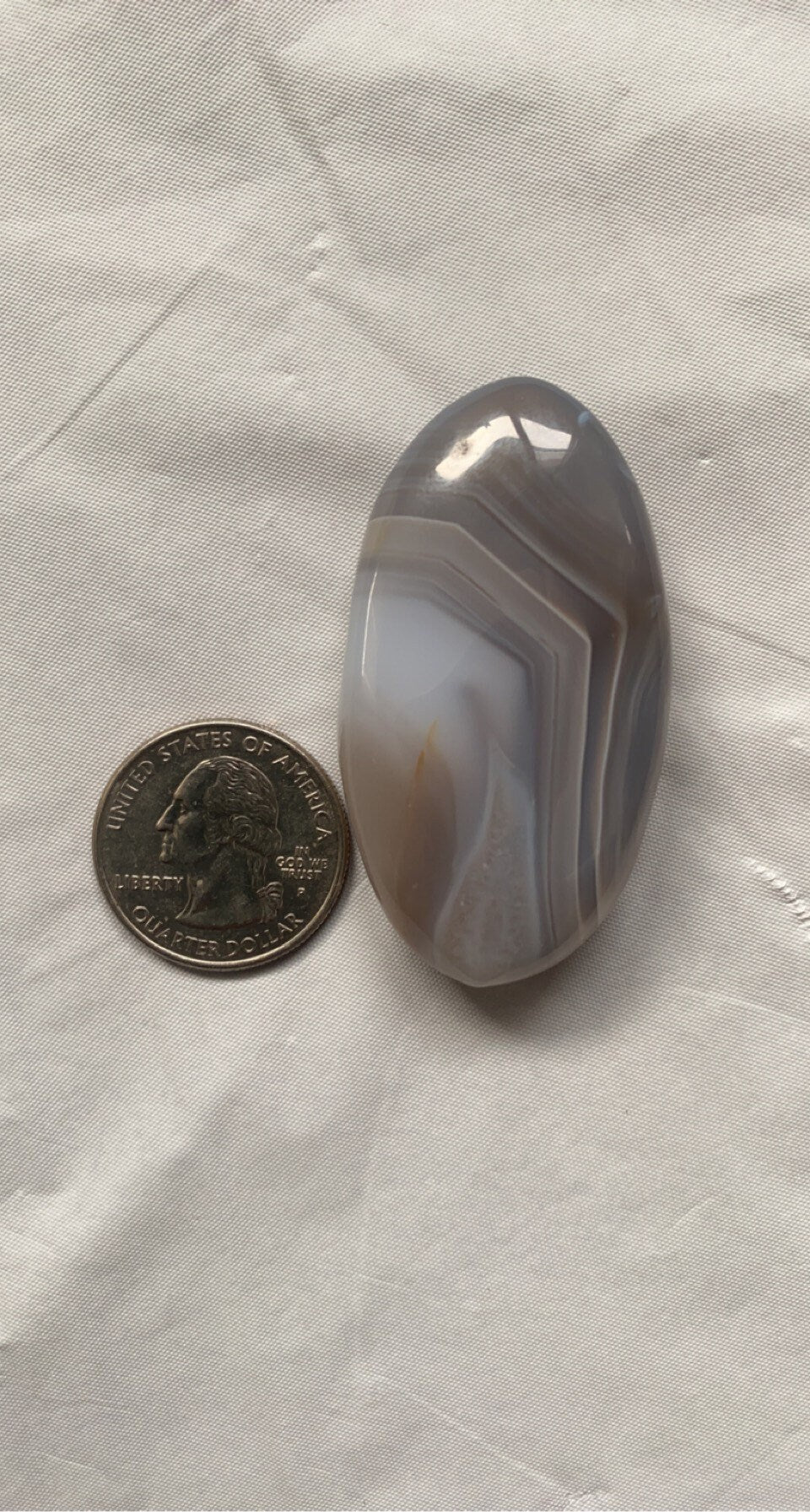 Banded Agate Palm Stones
