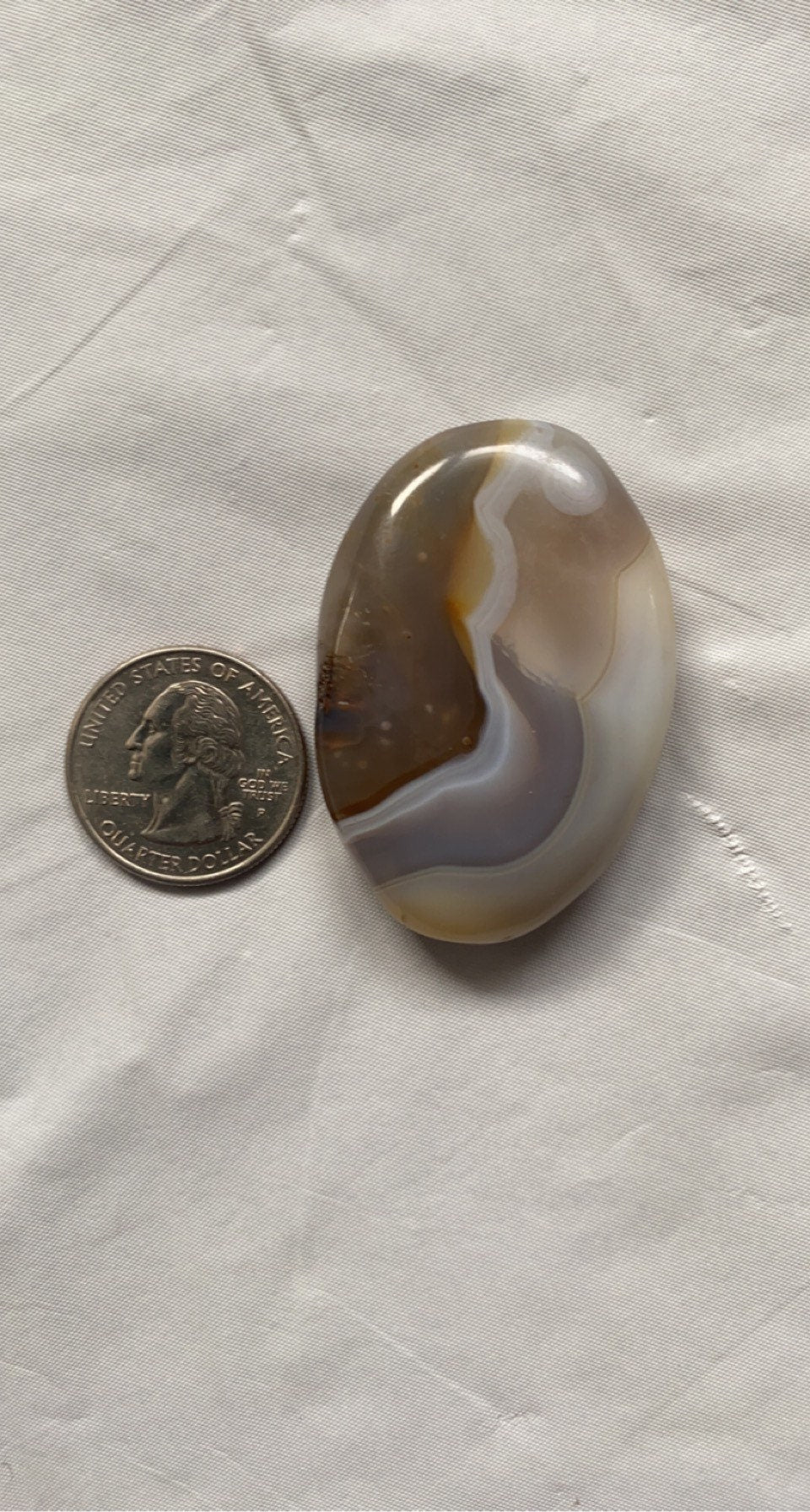 Banded Agate Palm Stones