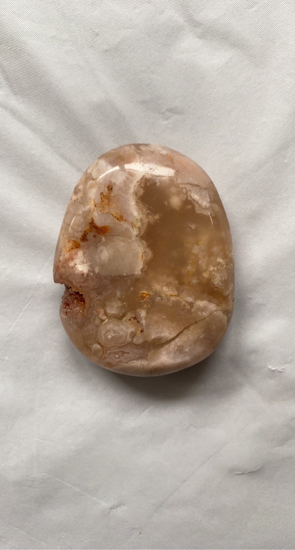 Flower Agate Palm Stones