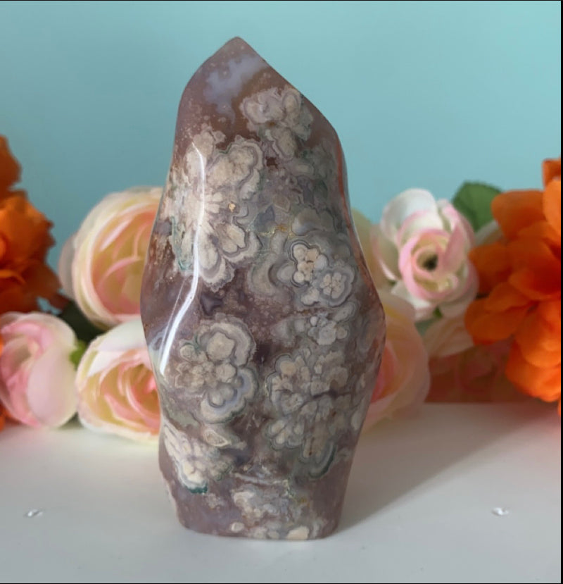 Flower Agate Flames