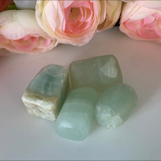 Large Pistachio Calcite Tumble