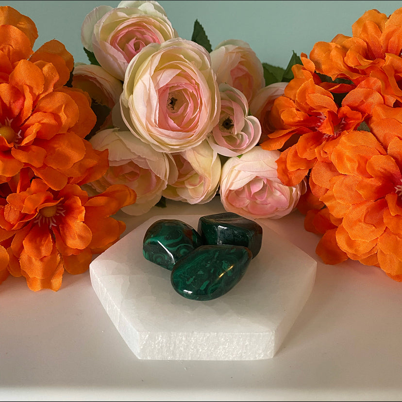 10cm Hexagon Selenite Plate
