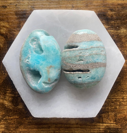 Caribbean Calcite Palm Stones
